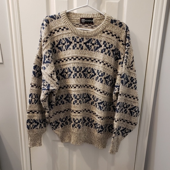 Vintage Sweaters - VINTAGE TUNDRA Wool Comfy Grandpa Sweater